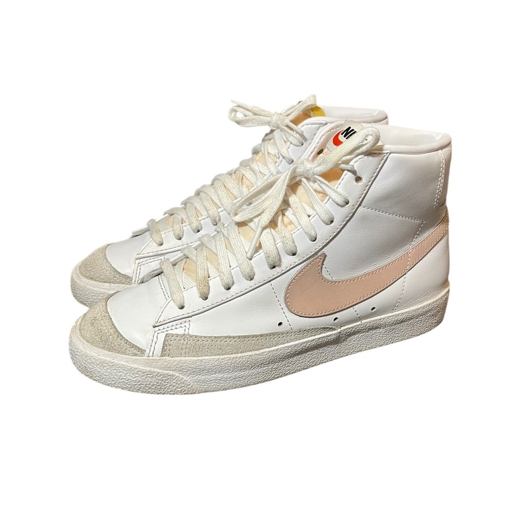 Nike Blazer Mid '77‎ Women's Size 8 White Pink Oxford Colorway Sneakers Shoes